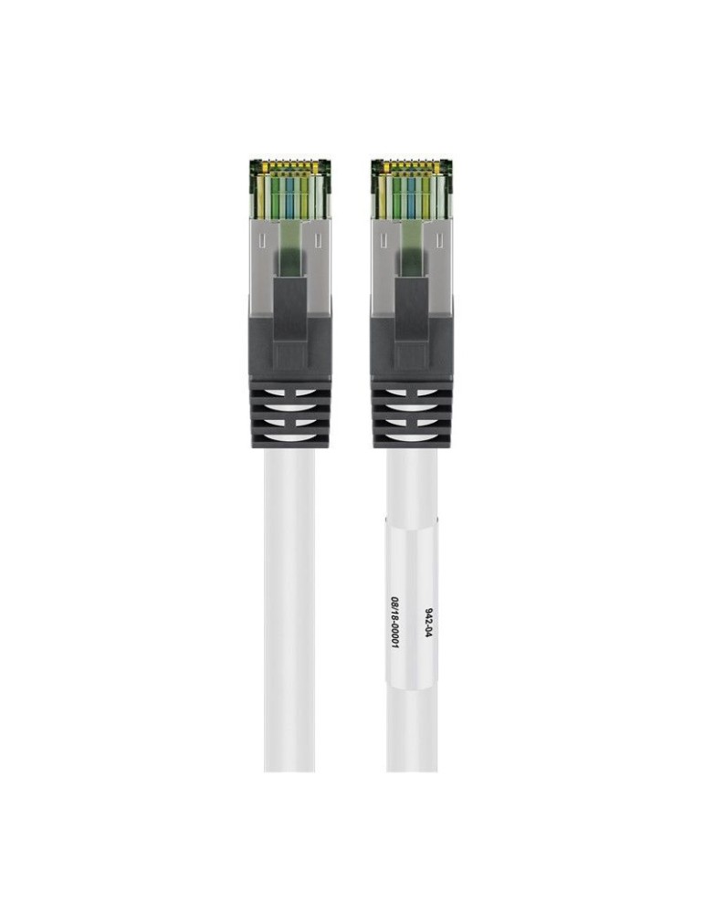 Goobay CAT 8.1 Patchkabel, S/FTP (PiMF), Weiß, 5 m