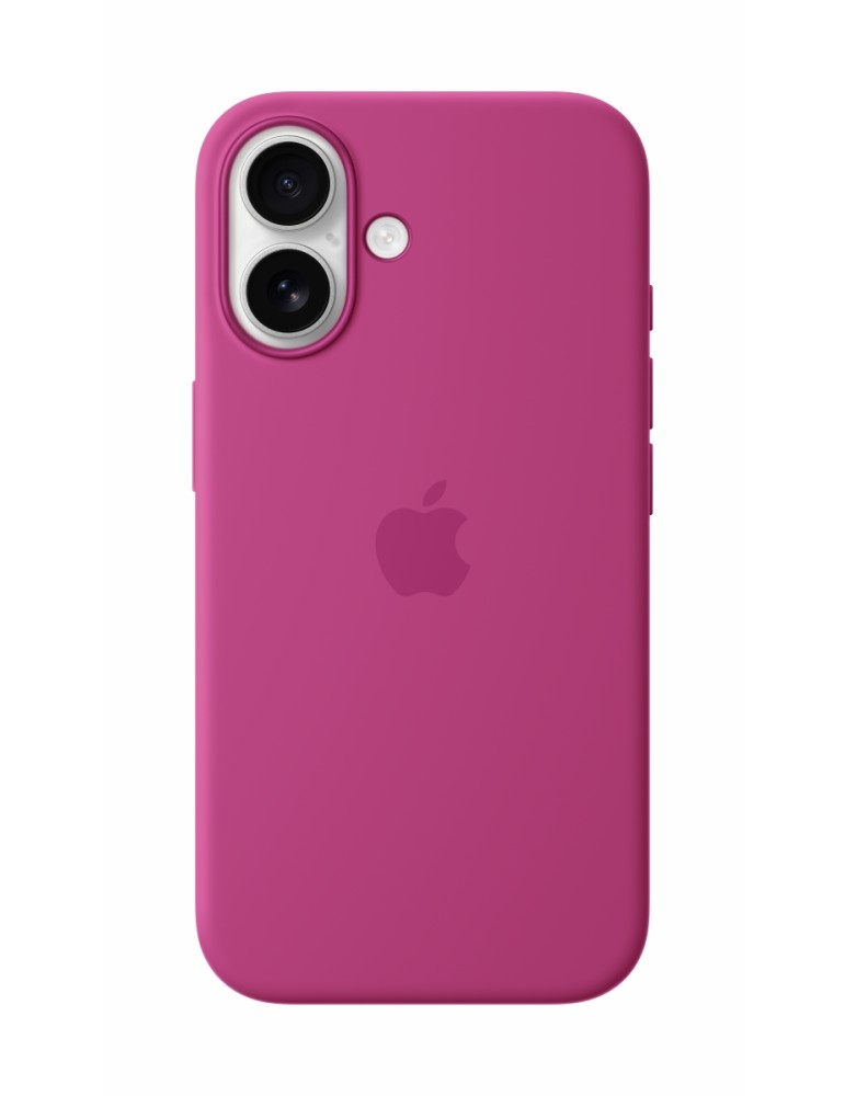 Apple Silikon Case iPhone 16 mit MagSafe (fuchsia)