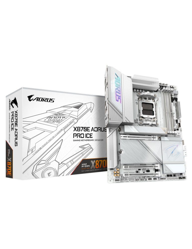 GIGABYTE X870E AORUS Pro ICE Mainboard Sockel AM5