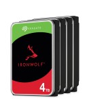 4er Pack Seagate IronWolf 4TB 3.5 Zoll SATA 256MB Interne CMR NAS Festplatte