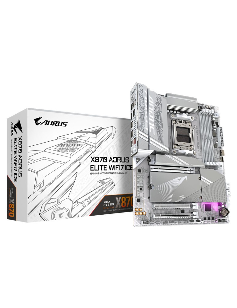 GIGABYTE X870 AORUS Elite WIFI7 ICE Mainboard Sockel AM5