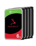 4er Pack Seagate IronWolf 6TB 3.5 Zoll SATA 256MB Interne NAS Festplatte (CMR)