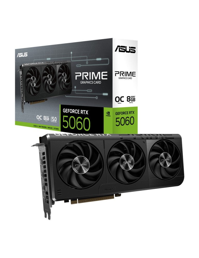 ASUS PRIME GeForce RTX 5060 OC Grafikkarte - 8GB GDDR7, HDMI, 3x DP