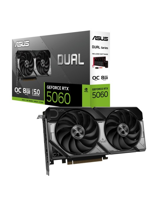 ASUS DUAL GeForce RTX 5060 OC Grafikkarte - 8GB GDDR7, HDMI, 3x DP