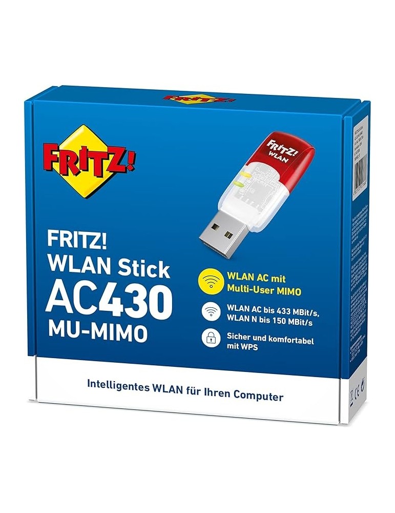 FRITZ!WLAN USB Stick AC 430 MU-MIMO (bis zu 433 MBit/s)