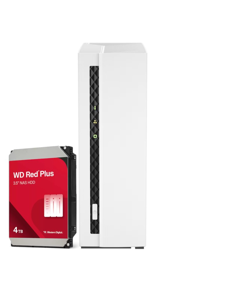 QNAP TS-133 4TB WD Red Plus NAS-Bundle NAS inkl. 1x 4TB WD Red Plus 3.5 Zoll SATA Festplatte