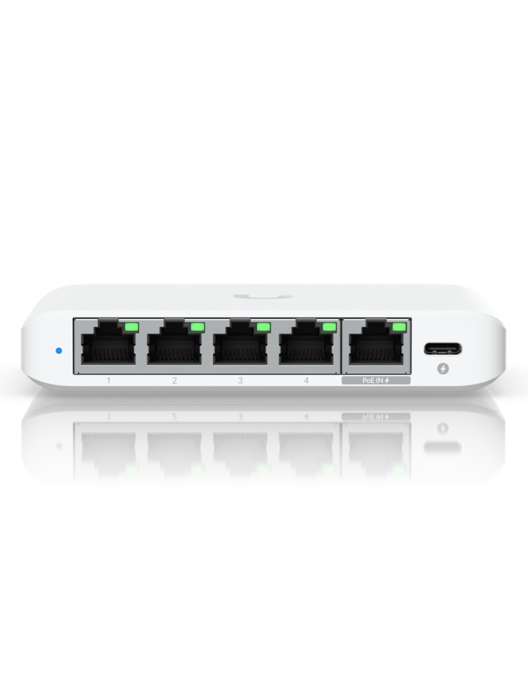 Ubiquiti Flex Mini 2.5G Managed Switch 4x 2.5G Ethernet, 1x 2.5GbE PoE+ (zur Stromversorgung)