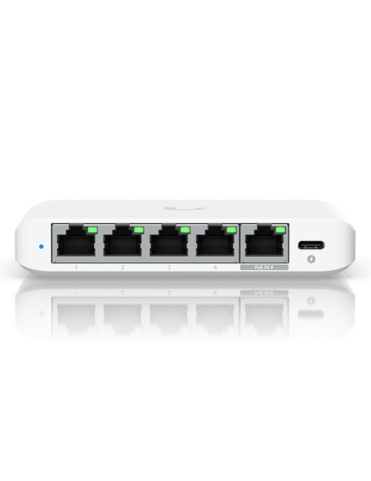 Ubiquiti Flex Mini 2.5G Managed Switch 4x 2.5G Ethernet, 1x 2.5GbE PoE+ (zur Stromversorgung)