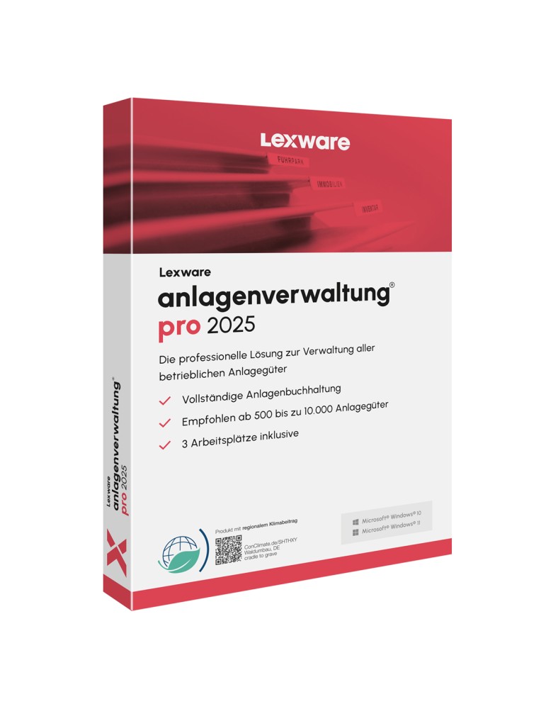 Lexware anlagenverwaltung pro 2025 - Abo