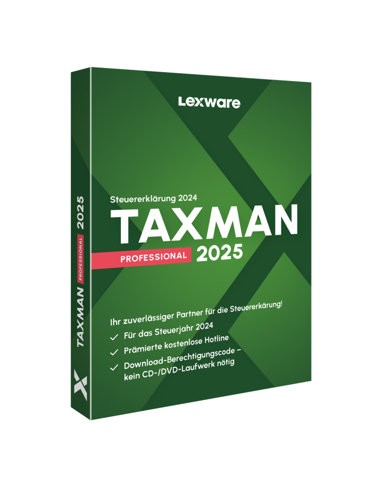 TAXMAN professional 2025 (1-Platz Lizenz)