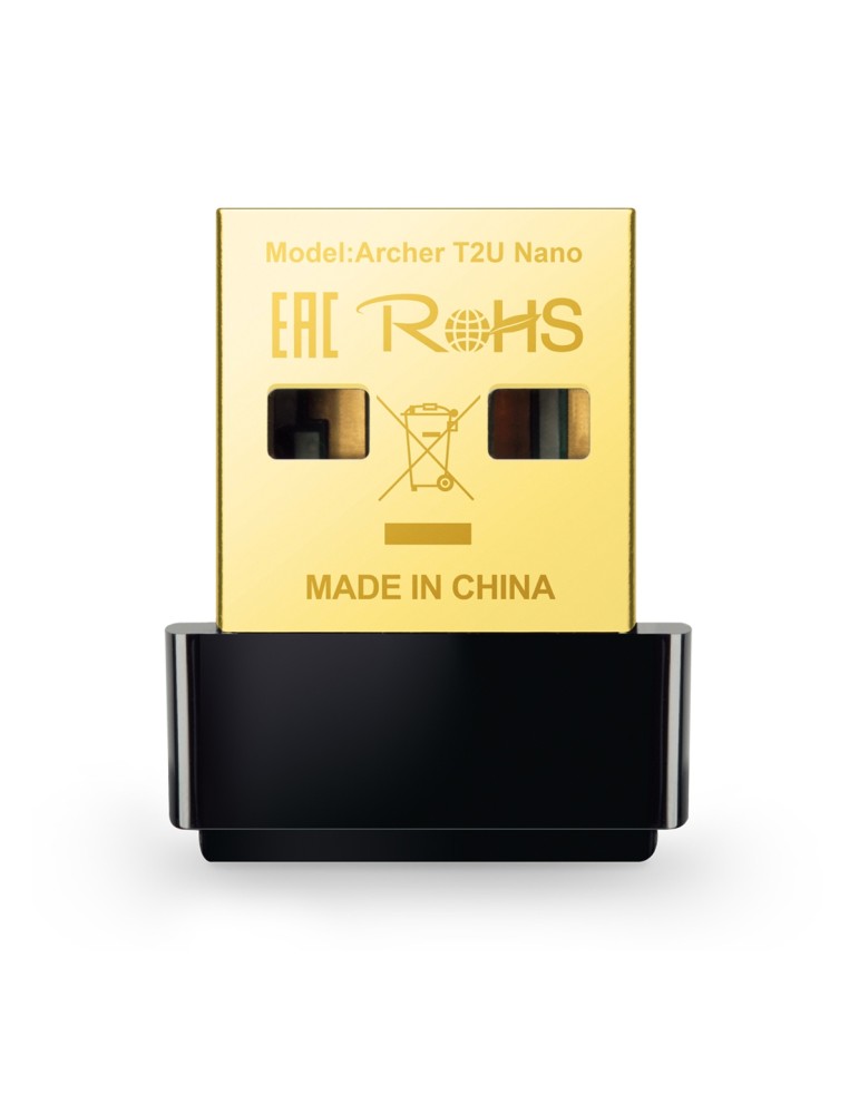 TP-Link Archer T2U Nano WiFi 5 Adapter AC600 Dualband, USB 2.0, Nano-Design