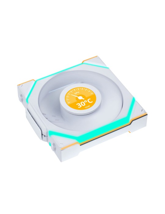 Lian Li UNI FAN SL Wireless LCD 120 ARGB Reverse Blade White | Gehäuselüfter