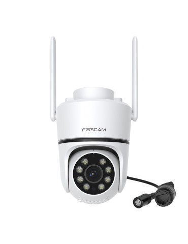 Foscam PD5 WLAN Überwachungskamera Weiß 8MP (3840x2160), PoE, IP66 Wetterfest, Personen- und Fahrzeugerkennung