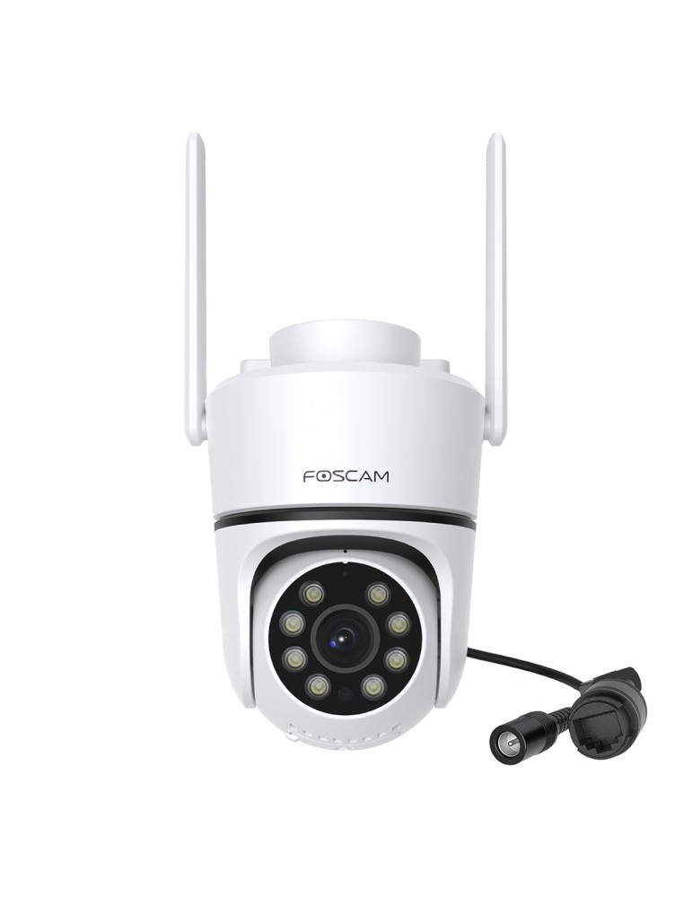 Foscam PD5 WLAN Überwachungskamera Weiß 8MP (3840x2160), PoE, IP66 Wetterfest, Personen- und Fahrzeugerkennung