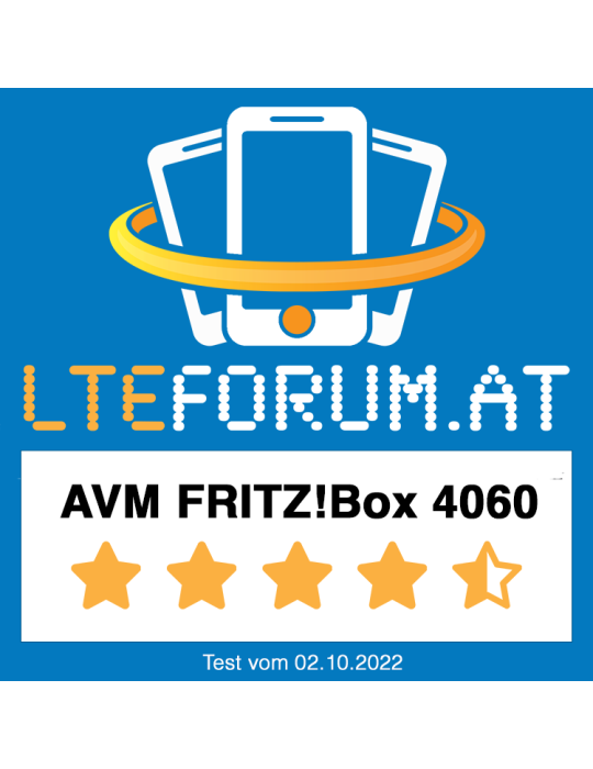 FRITZ!Box 4060 (Wi-Fi 6 Mesh Router, bis zu 4.800 MBit/s (5 GHz)