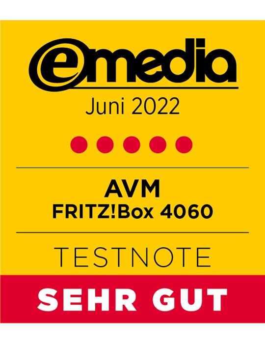 FRITZ!Box 4060 (Wi-Fi 6 Mesh Router, bis zu 4.800 MBit/s (5 GHz)