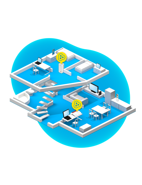 FRITZ!Powerline 1240 AX WLAN Set (Gigabit-Powerline mit Wi-Fi 6, WLAN-Access Point)