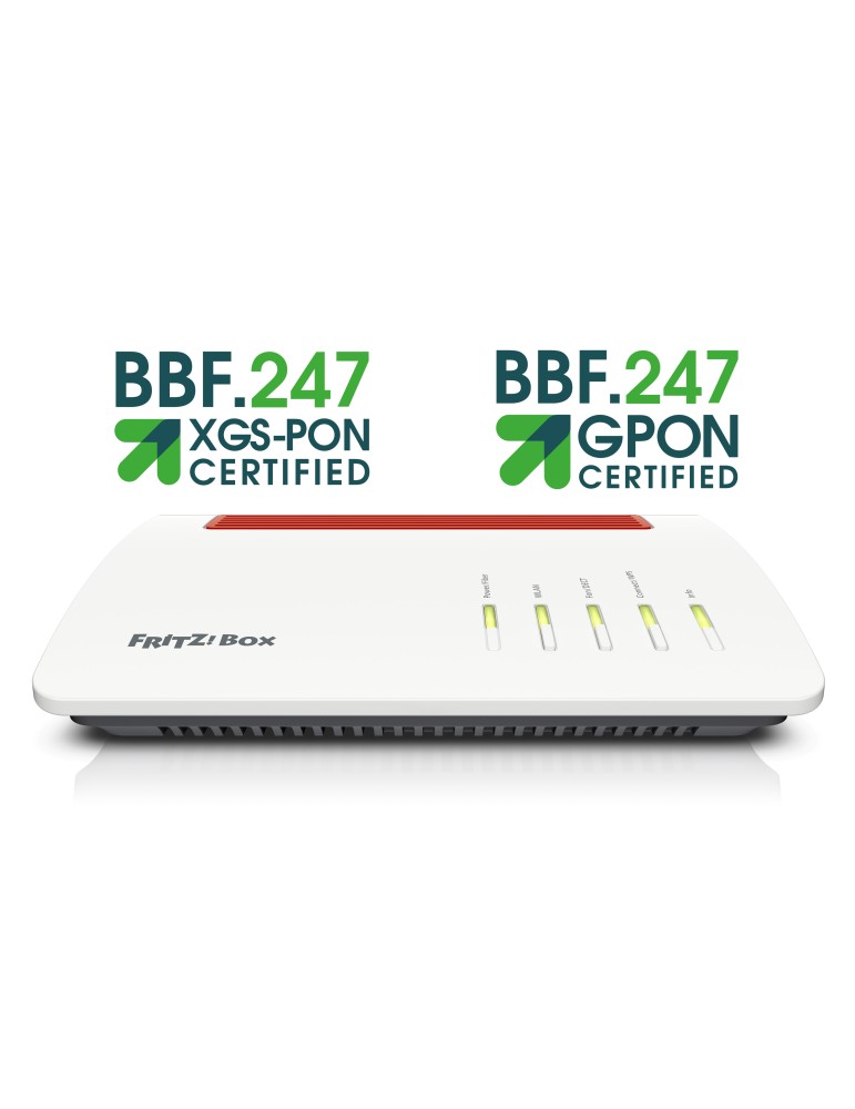 FRITZ!Box 5590 Fiber | Router für einen Glasfaseranschluss (Wi-Fi 6, bis 2.400 MBit/s (5 GHz)