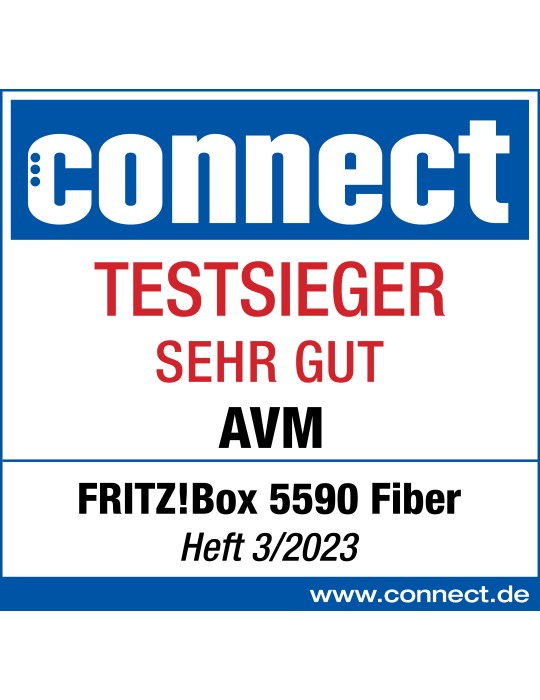 FRITZ!Box 5590 Fiber | Router für einen Glasfaseranschluss (Wi-Fi 6, bis 2.400 MBit/s (5 GHz)