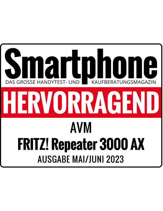Fritz!Repeater 3000 AX (Wi-Fi 6 Repeater mit DREI Funkeinheiten)