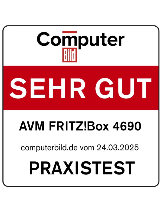 Fritz!Box 4690 (Wi-Fi 7 Mesh Router, für den Kabel-, DSL- oder Glasfaseranschluss, bis zu 6.960 MBit/s
