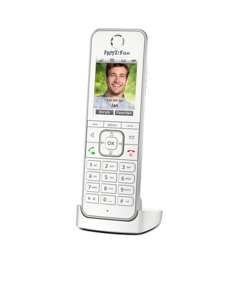 FRITZ!Fon C6 DECT-Komforttelefon (hochwertiges Farbdisplay, HD-Telefonie)