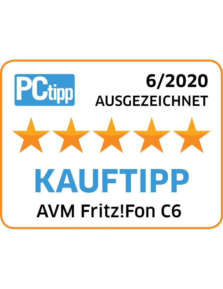 FRITZ!Fon C6 DECT-Komforttelefon (hochwertiges Farbdisplay, HD-Telefonie)
