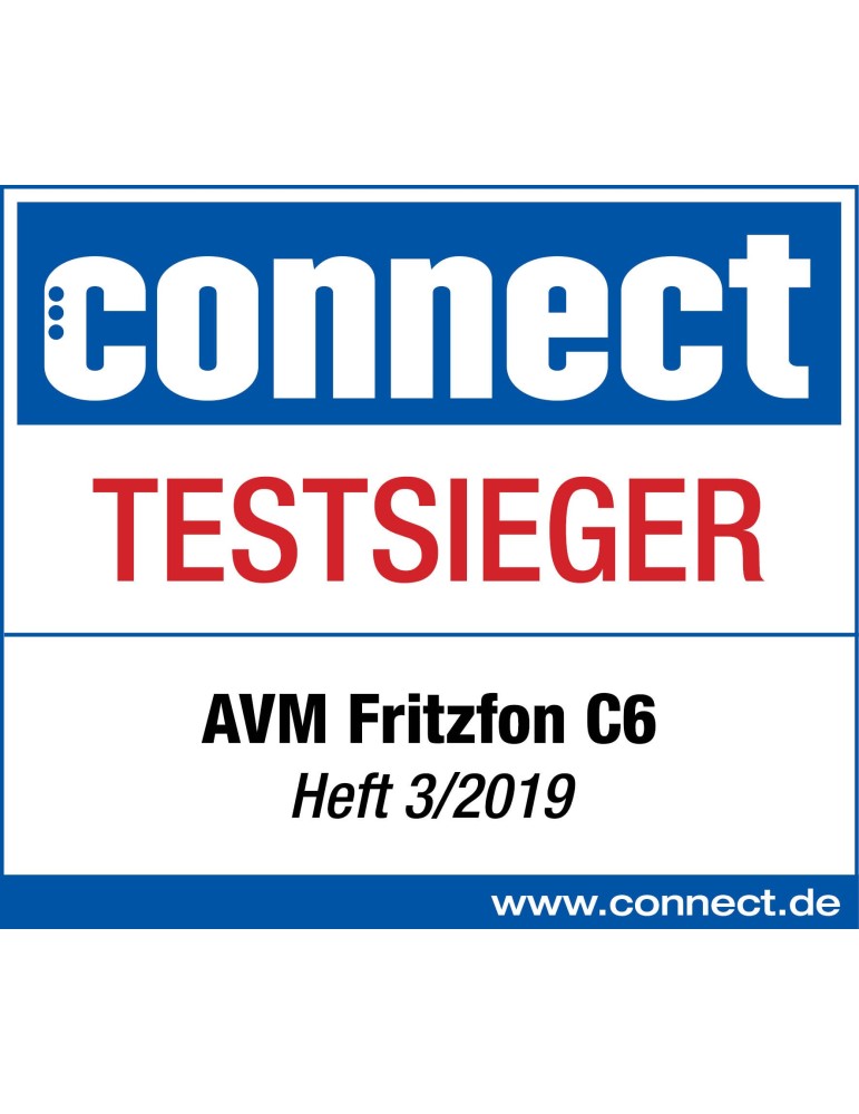 FRITZ!Fon C6 DECT-Komforttelefon (hochwertiges Farbdisplay, HD-Telefonie)