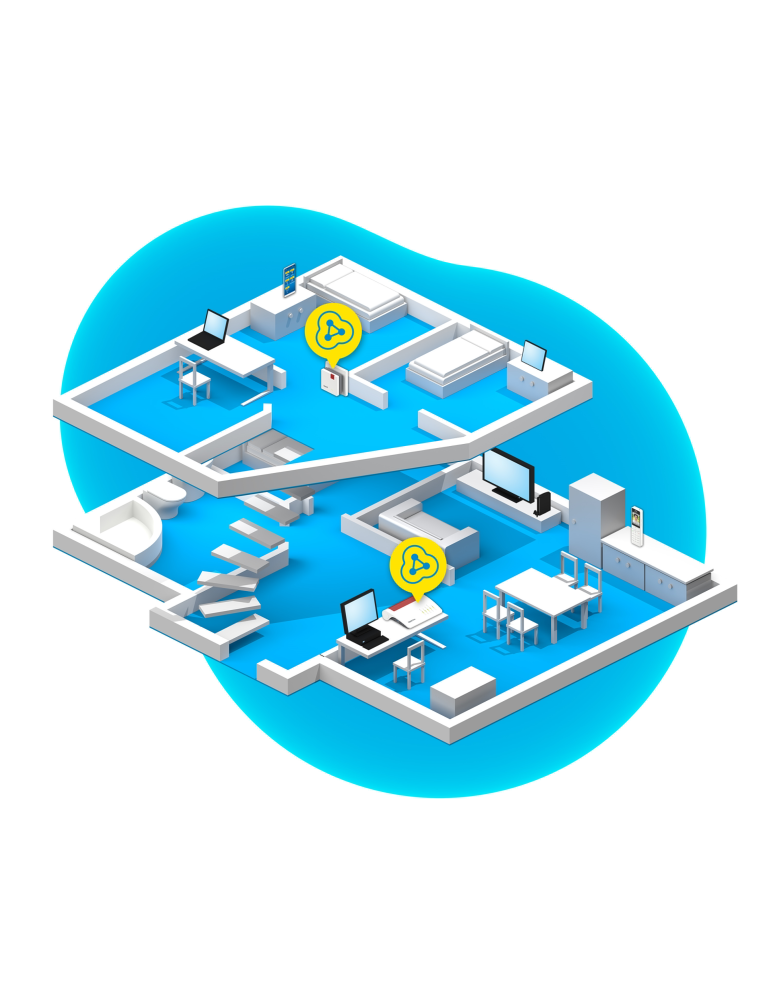 FRITZ!WLAN Mesh Repeater 600 (WLAN N bis zu 600 MBit/s (2,4 GHz)