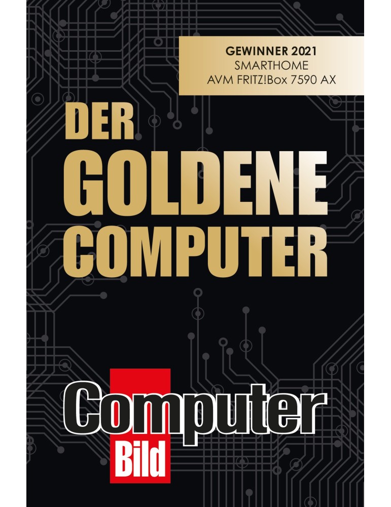 FRITZ!Box 7590 AX (Wi-Fi 6 DSL-Router 2.400 MBit/s (5GHz) & 1.200 MBit/s (2,4 GHz)