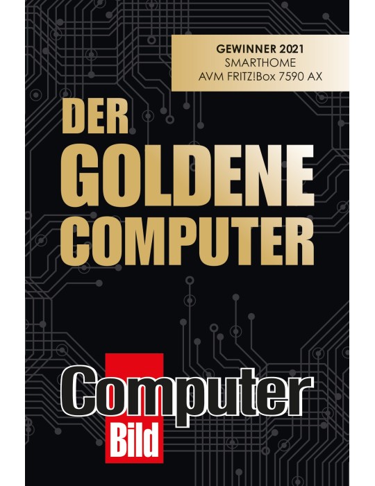 FRITZ!Box 7590 AX (Wi-Fi 6 DSL-Router 2.400 MBit/s (5GHz) & 1.200 MBit/s (2,4 GHz)