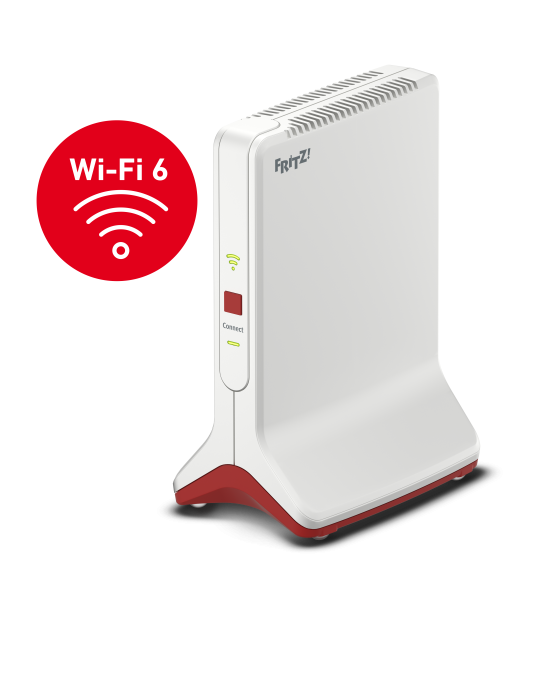 FRITZ!Repeater 6000 (WiFi 6 Repeater mit drei Funkeinheiten: 5 GHz (2 x bis zu 2.400 MBit/s)