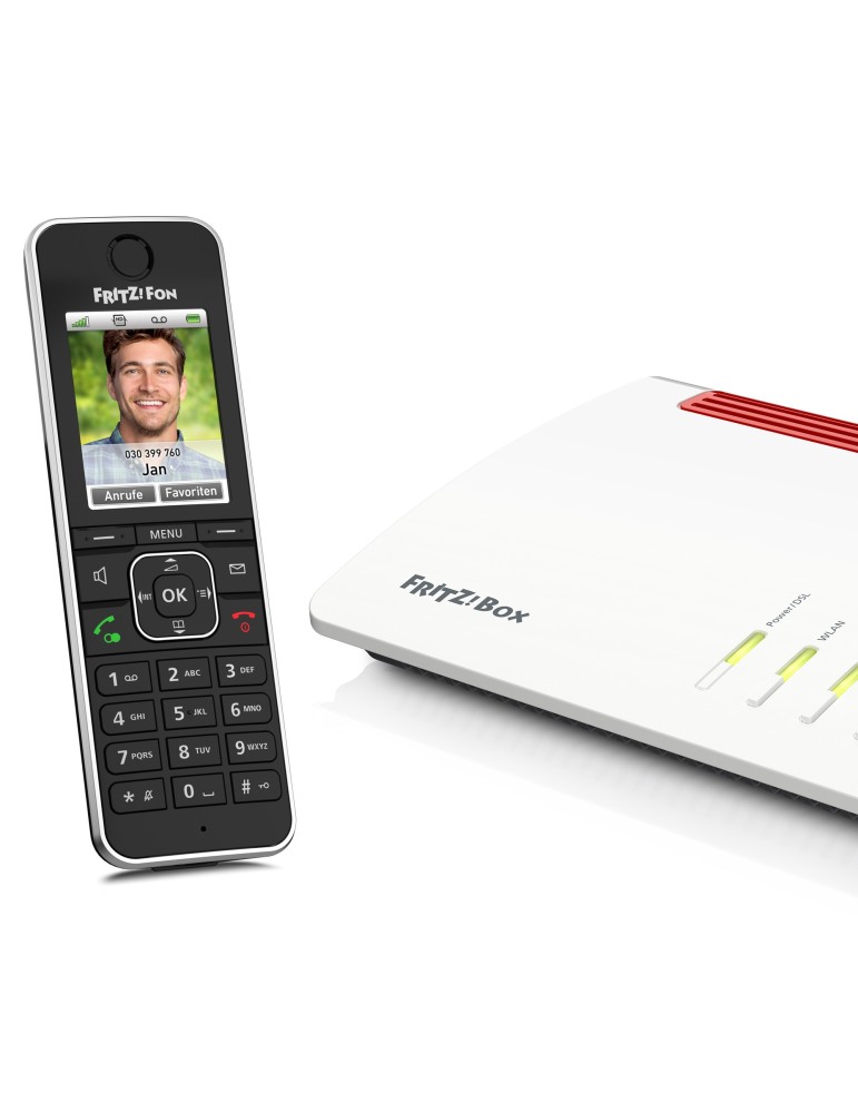 Fritz!Fon C6 DECT-Komforttelefon (schwarz)