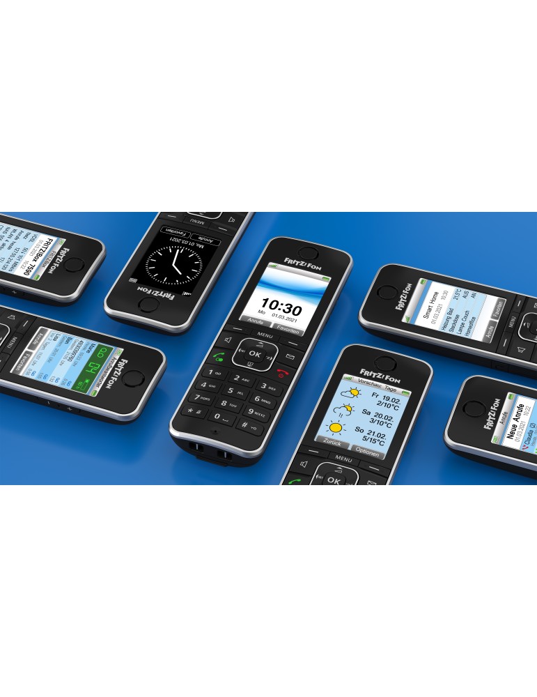 Fritz!Fon C6 DECT-Komforttelefon (schwarz)