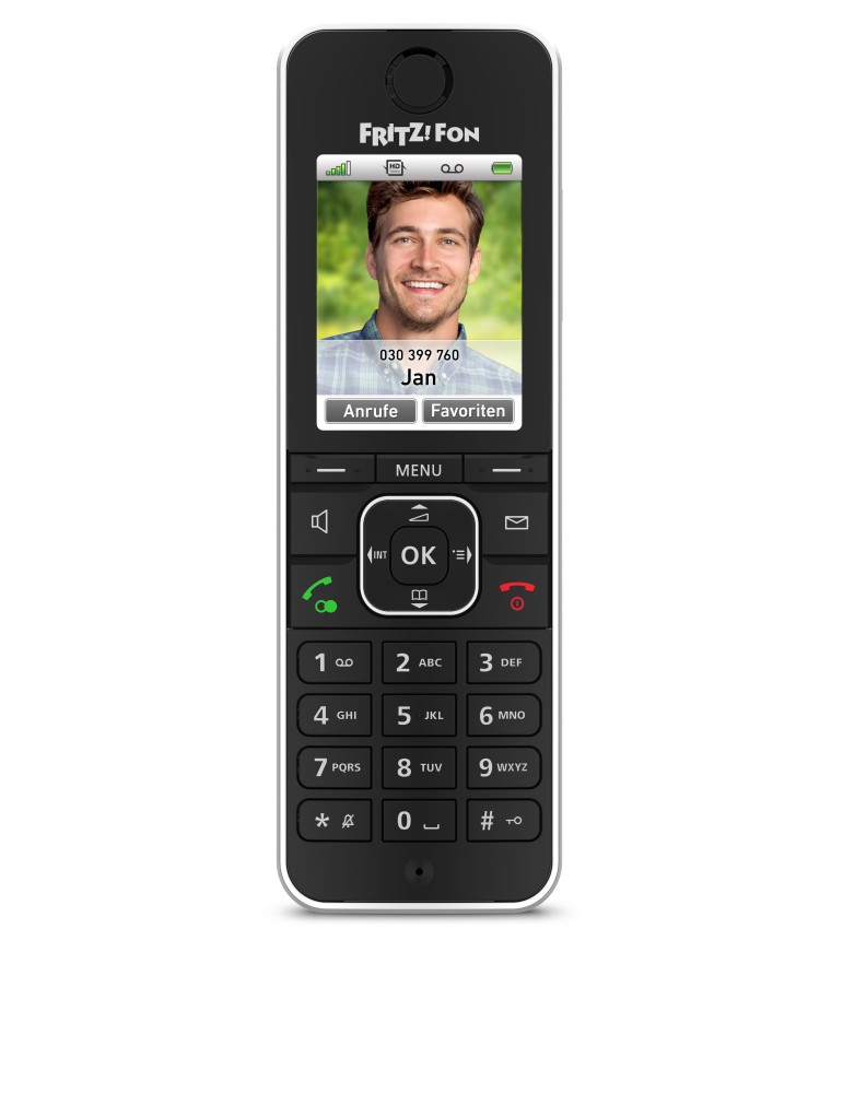 Fritz!Fon C6 DECT-Komforttelefon (schwarz)