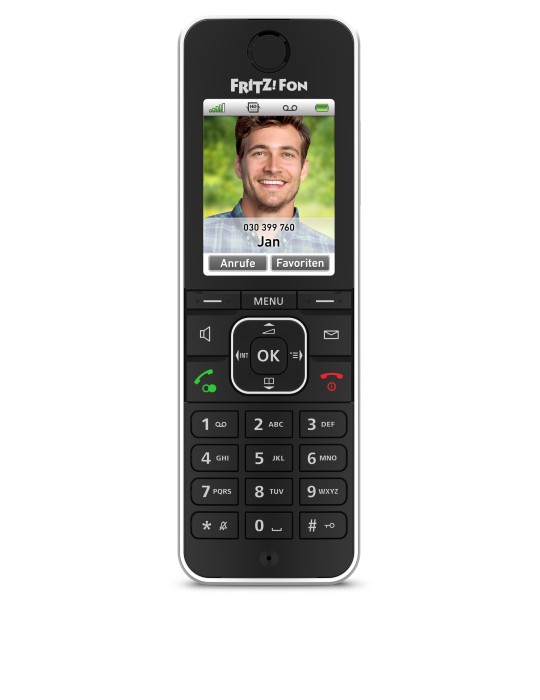 Fritz!Fon C6 DECT-Komforttelefon (schwarz)