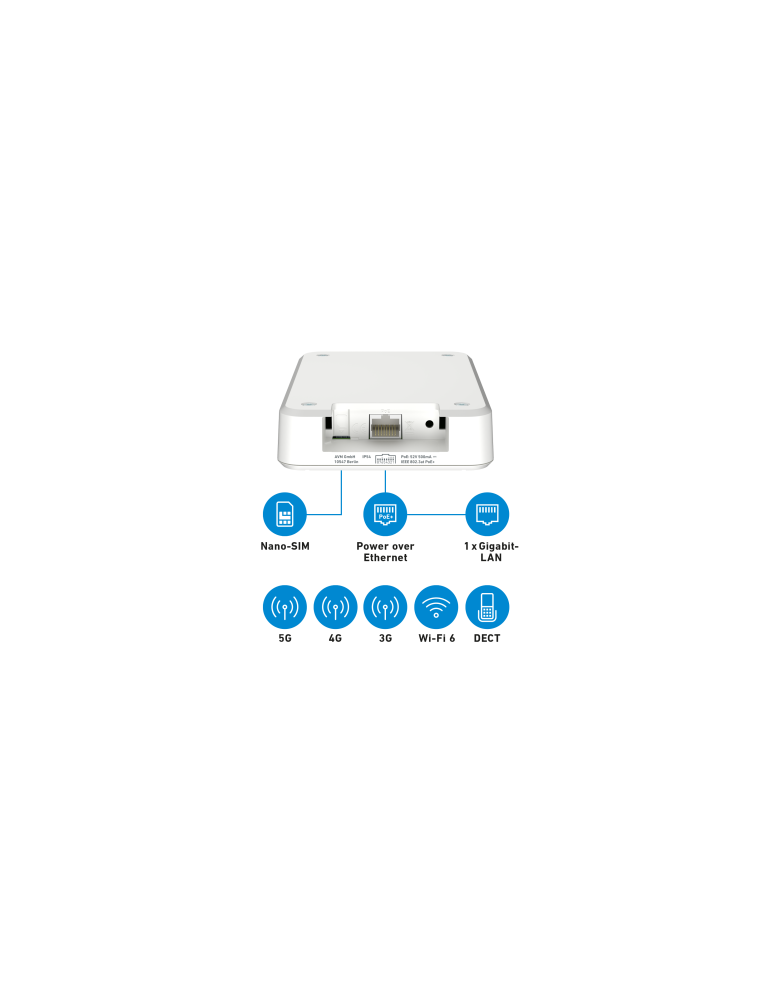 FRITZ!Box 6860 5G (Mobilfunk-Router mit bis zu 1.300 MBit/s in 5G/LTE, Wi-Fi 6)