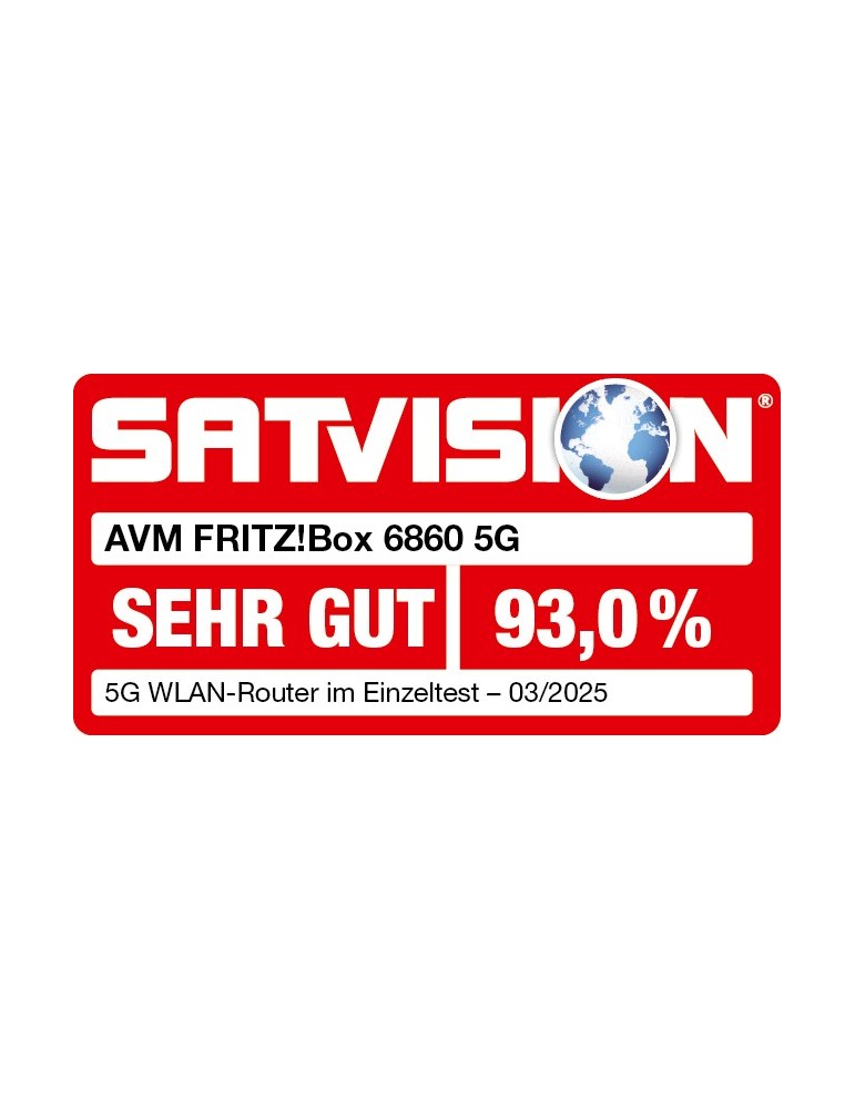 FRITZ!Box 6860 5G (Mobilfunk-Router mit bis zu 1.300 MBit/s in 5G/LTE, Wi-Fi 6)