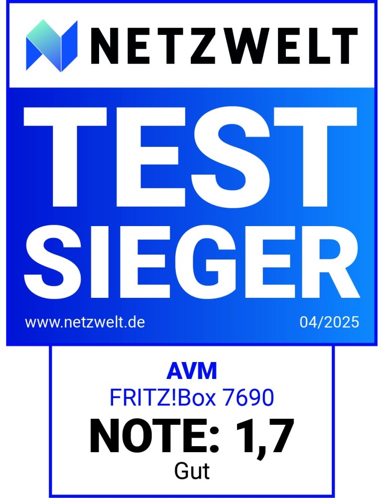 FRITZ!Box 7690 (Wi-Fi 7 DSL-Router mit 5.760 MBit/s (5GHz)