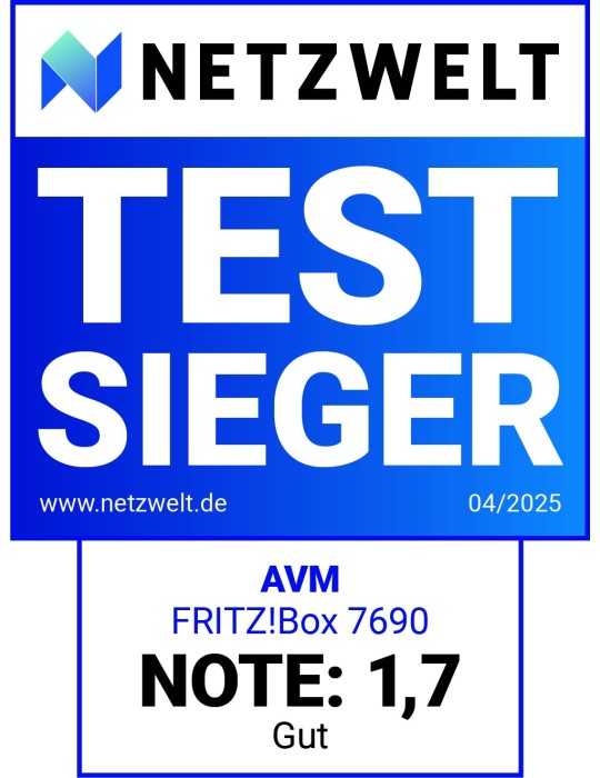 FRITZ!Box 7690 (Wi-Fi 7 DSL-Router mit 5.760 MBit/s (5GHz)