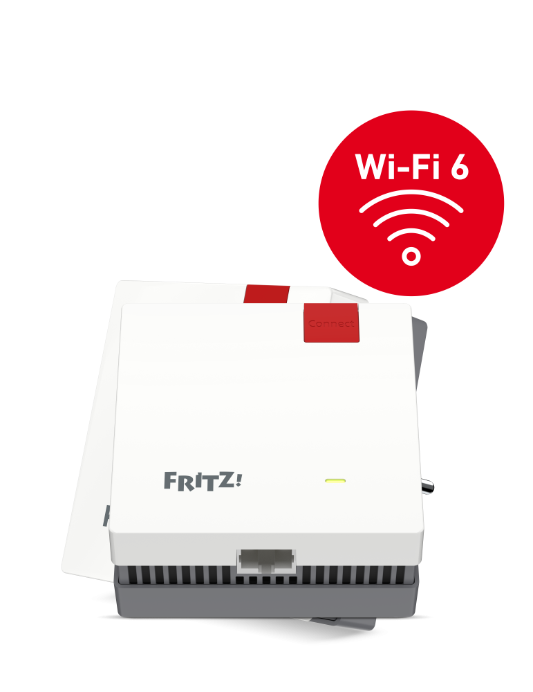 FRITZ!Repeater 1200 AX (Wi-Fi 6 Repeater mit Zwei Funkeinheiten: 5 GHz-Band)