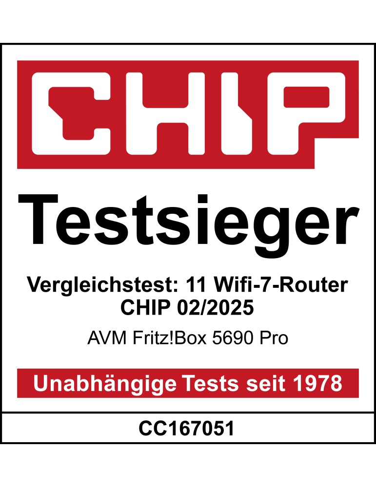 FRITZ!Box 5690 Pro (Wi-Fi 7 Premium DSL- und Glasfaser-Router mit Triband (Kraftpaket Home Server)