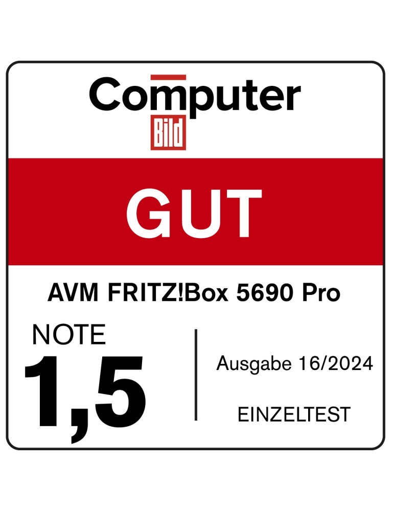 FRITZ!Box 5690 Pro (Wi-Fi 7 Premium DSL- und Glasfaser-Router mit Triband (Kraftpaket Home Server)