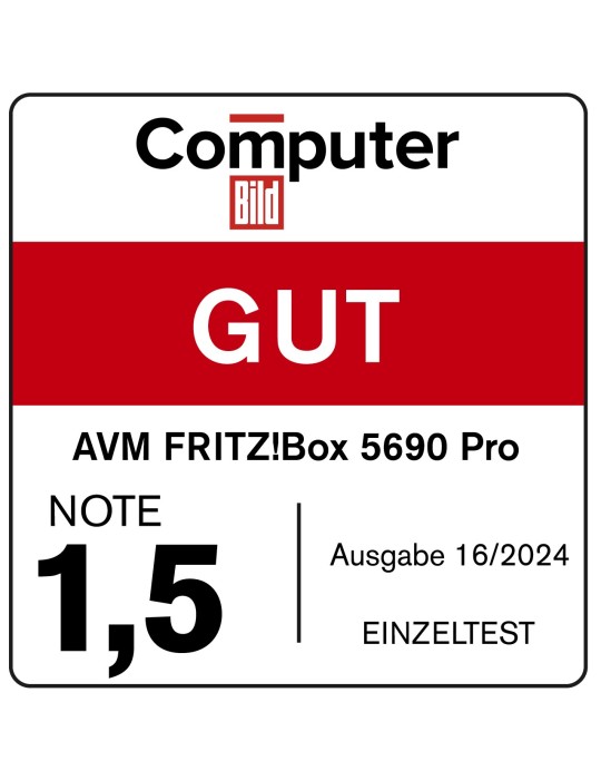 FRITZ!Box 5690 Pro (Wi-Fi 7 Premium DSL- und Glasfaser-Router mit Triband (Kraftpaket Home Server)