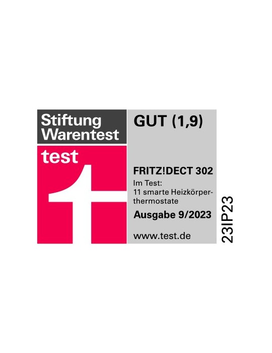 FRITZ!DECT 302 (Intelligenter Heizkörperregler für das Heimnetz, zum Energie sparen)