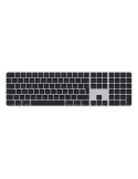 Apple Magic Keyboard schwarz mit Touch ID mit Ziffernblock schwarze Tasten