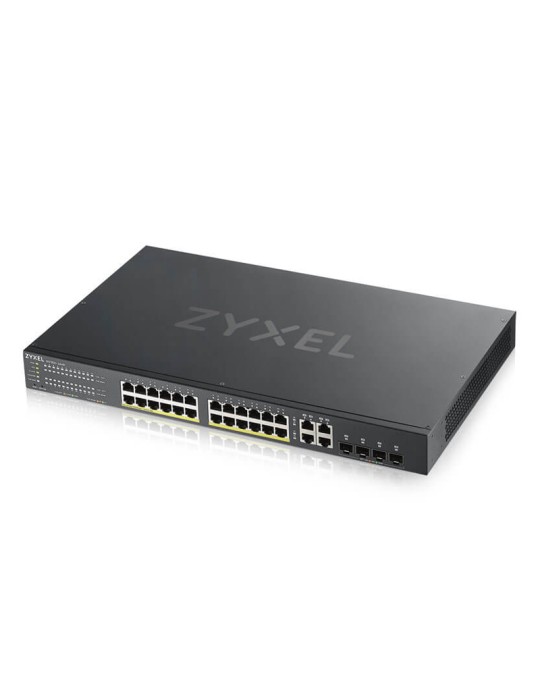 Zyxel GS1920-24HP V2 Smart Managed Switch 24x Gigabit Ethernet (24x PoE+, max. 375 Watt), 4x GbE/SFP Combo