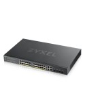 Zyxel GS1920-24HP V2 Smart Managed Switch 24x Gigabit Ethernet (24x PoE+, max. 375 Watt), 4x GbE/SFP Combo