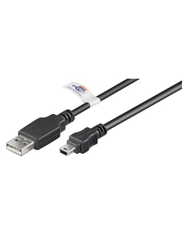 Goobay USB 2.0 Hi-Speed Kabel USB A auf Mini USB 1,8m [USB 2.0-Stecker (Typ A)  USB 2.0-Mini-Stecker (Typ B, 5-Pin)]