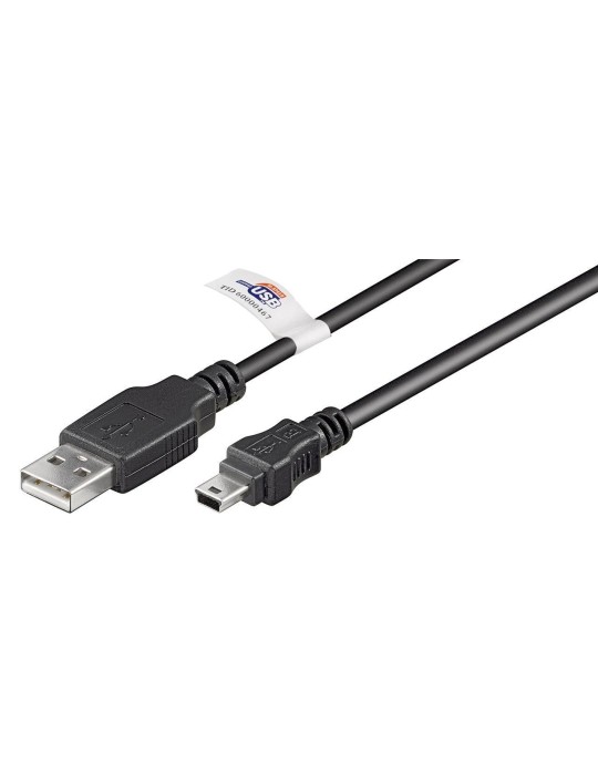 Goobay USB 2.0 Hi-Speed Kabel USB A auf Mini USB 1,8m [USB 2.0-Stecker (Typ A)  USB 2.0-Mini-Stecker (Typ B, 5-Pin)]